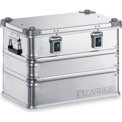 Alu-Transportkiste, Inhalt 73 l, Innen-LxBxH 550 x 350 x 380 mm, in robuster Ausführung ZARGES Alu-Transportkiste, Inhalt 73 l, Innen-LxBxH 550 x 350 x 380 mm, in robuster Ausführung ZARGES
