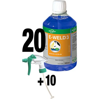 Schweißschutzspray E-WELD 3, VE 20 Stk + 10 Sprayer, reinigend und entfettend Bio-Circle Schweißschutzspray E-WELD 3, VE 20 Stk + 10 Sprayer, reinigend und entfettend Bio-Circle