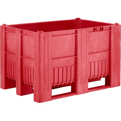 kaiserkraft Palettenbox, Volumen 470 l, rot, ab 10 Stk kaiserkraft Palettenbox, Volumen 470 l, rot, ab 10 Stk