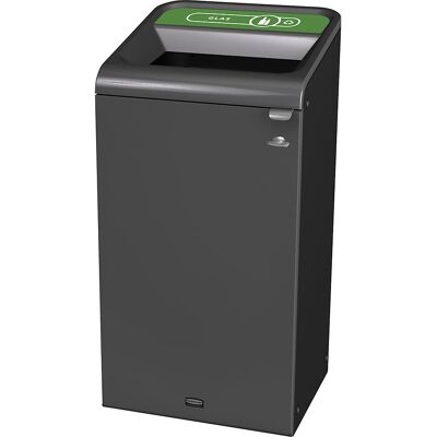Wertstoffsammler Configure™, verzinkter Stahl, Volumen 125 l, grün Rubbermaid Wertstoffsammler Configure™, verzinkter Stahl, Volumen 125 l, grün Rubbermaid
