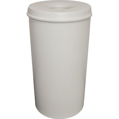kaiserkraft Sicherheits-Papierkorb, Stahl, selbstlöschend, Volumen 50 l, HxØ 625 x 335 mm, Korpus grau / Löschkopf grau kaiserkraft Sicherheits-Papierkorb, Stahl, selbstlöschend, Volumen 50 l, HxØ 625 x 335 mm, Korpus grau / Löschkopf grau