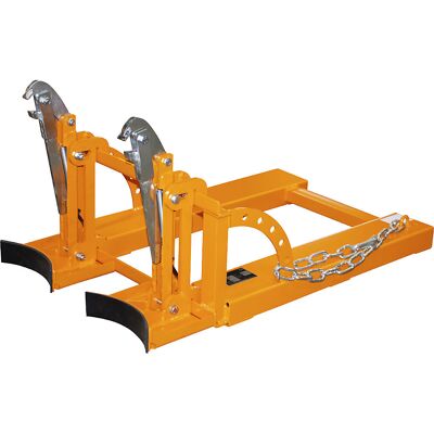 kaiserkraft Fasslifter, für 2 x 60-l-Spundfässer, gelborange kaiserkraft Fasslifter, für 2 x 60-l-Spundfässer, gelborange