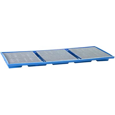 kaiserkraft Regal-Einhängewanne, aus Polyethylen, LxH 2680 x 180 mm, Stahlgitterrost kaiserkraft Regal-Einhängewanne, aus Polyethylen, LxH 2680 x 180 mm, Stahlgitterrost