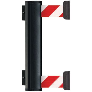 kaiserkraft Gurtbandkassette DOUBLE aus Aluminium, Bandauszug max. 3700 mm, Gurtfarbe Rot / Weiß kaiserkraft Gurtbandkassette DOUBLE aus Aluminium, Bandauszug max. 3700 mm, Gurtfarbe Rot / Weiß