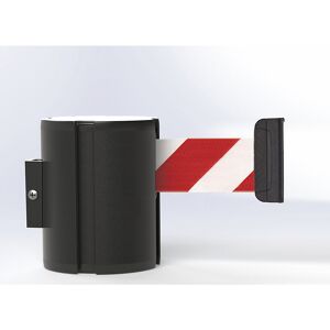kaiserkraft Gurtkassette aus Aluminium, Wall XXL, Auszug 12 m, Gurtfarbe Rot/Weiß, Gehäusefarbe Schwarz kaiserkraft Gurtkassette aus Aluminium, Wall XXL, Auszug 12 m, Gurtfarbe Rot/Weiß, Gehäusefarbe Schwarz