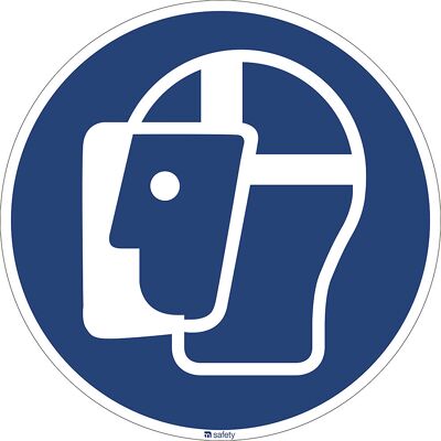 kaiserkraft Gebotskennzeichen, Gesichtsschutz benutzen, VE 10 Stk, Aluminium, Ø 200 mm kaiserkraft Gebotskennzeichen, Gesichtsschutz benutzen, VE 10 Stk, Aluminium, Ø 200 mm