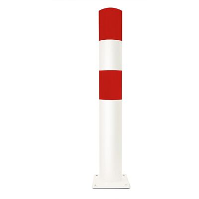 Rammschutz-Poller, Größe L, rot / weiß, zum Aufdübeln Black Bull Rammschutz-Poller, Größe L, rot / weiß, zum Aufdübeln Black Bull