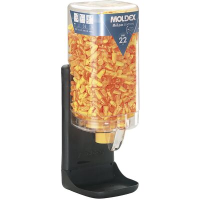 Gehörschutzstation inklusive Stöpsel, MelLows® gelb, SNR 22 dB, inklusive 500 Paar MelLows®, ab 50 Stk MOLDEX Gehörschutzstation inklusive Stöpsel, MelLows® gelb, SNR 22 dB, inklusive 500 Paar MelLows®, ab 50 Stk MOLDEX