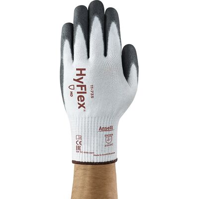 Arbeitshandschuh HyFlex® 11-735, schwarz, VE 6 Paar, Größe 6 Ansell Arbeitshandschuh HyFlex® 11-735, schwarz, VE 6 Paar, Größe 6 Ansell