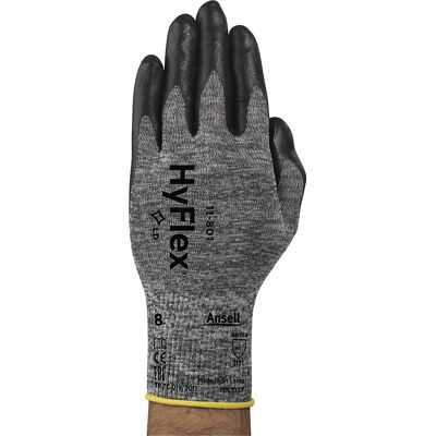 Arbeitshandschuh HyFlex® 11-801, schwarz, VE 12 Paar, Größe 8 Ansell Arbeitshandschuh HyFlex® 11-801, schwarz, VE 12 Paar, Größe 8 Ansell