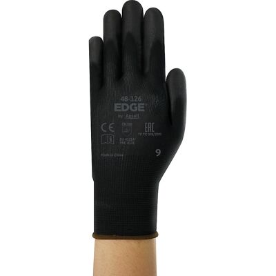Arbeitshandschuh EDGE® 48-126, schwarz, VE 12 Paar, Größe 9 Ansell Arbeitshandschuh EDGE® 48-126, schwarz, VE 12 Paar, Größe 9 Ansell