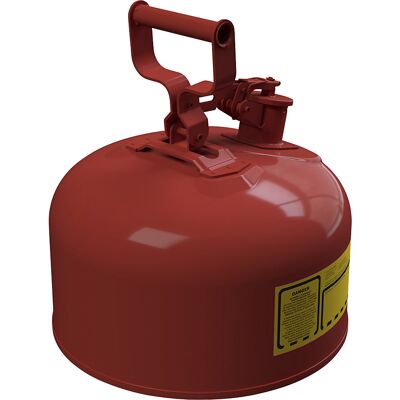 Sicherheitsbehälter aus Stahl, Volumen 7,5 l, rot Justrite Sicherheitsbehälter aus Stahl, Volumen 7,5 l, rot Justrite