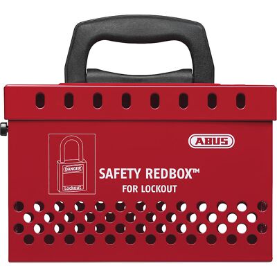 Safety Redbox B835 Gruppen Lockout Box, mit Wandhalter, rot ABUS Safety Redbox B835 Gruppen Lockout Box, mit Wandhalter, rot ABUS