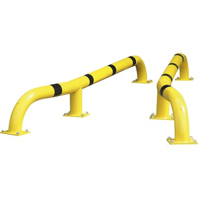 LKW-Einfahrhilfe, Rammschutzbügel Set, LxBxH 2800 x 108 x 280 mm, Paar, gelb/schwarz Black Bull LKW-Einfahrhilfe, Rammschutzbügel Set, LxBxH 2800 x 108 x 280 mm, Paar, gelb/schwarz Black Bull
