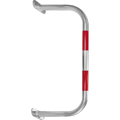 Wandschutzbügel, verzinkt/rot, HxB 600 x 1000 mm Black Bull Wandschutzbügel, verzinkt/rot, HxB 600 x 1000 mm Black Bull