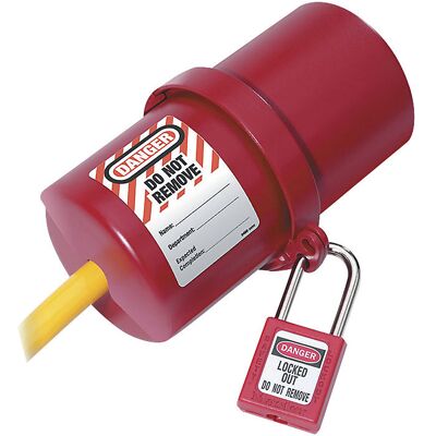 Verriegelung für elektrische Steckverbindungen, Kunststoff, 220 - 550-V-Stecker Masterlock Verriegelung für elektrische Steckverbindungen, Kunststoff, 220 - 550-V-Stecker Masterlock