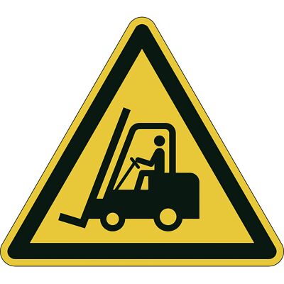 Warnkennzeichen, Warnung vor Flurförderzeugen, 430 x 430 mm, PVC DURABLE Warnkennzeichen, Warnung vor Flurförderzeugen, 430 x 430 mm, PVC DURABLE