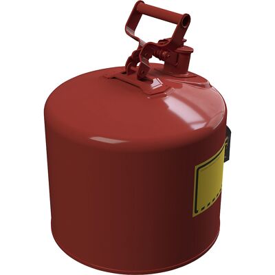 Sicherheits-Abfüllbehälter mit Zapfhahn, Stahlblech, Volumen 19 l, rot lackiert Justrite Sicherheits-Abfüllbehälter mit Zapfhahn, Stahlblech, Volumen 19 l, rot lackiert Justrite