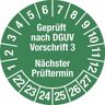 KAISER+KRAFT Geprüft nach DGUV Vorschrift 3, Dokumentenfolie, Ø 30 mm, VE 10 Stk, 22 - 27, grün
