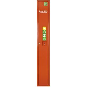 SÖHNGEN Verbandschrank nach DIN 13157, mit Inhalt, HxB 2000 x 300 mm, signalorange, Tiefe 200 mm