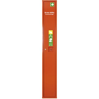 Verbandschrank nach DIN 13157, mit Inhalt, HxB 2000 x 300 mm, signalorange, Tiefe 200 mm SÖHNGEN Verbandschrank nach DIN 13157, mit Inhalt, HxB 2000 x 300 mm, signalorange, Tiefe 200 mm SÖHNGEN