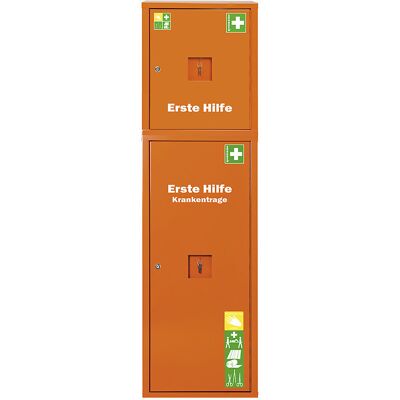 SÖHNGEN Erste-Hilfe-Schrank - DIN 13169 - Orange, 1680x490x200mm SÖHNGEN Erste-Hilfe-Schrank - DIN 13169 - Orange, 1680x490x200mm