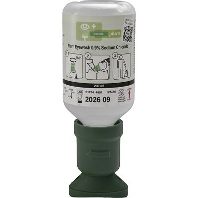 Augenspülflasche 0,9% NaCl, VE 3 x 200-ml-Flaschen, mit Augenschale plum Augenspülflasche 0,9% NaCl, VE 3 x 200-ml-Flaschen, mit Augenschale plum