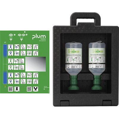 iBox Wandbox mit Sichtfenster und Tragegriff, 2 x 500 ml 0,9 % NaCl, steril plum iBox Wandbox mit Sichtfenster und Tragegriff, 2 x 500 ml 0,9 % NaCl, steril plum