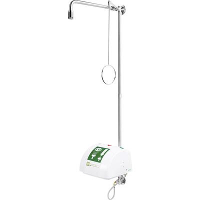 Notduschkombination PremiumLine, mit Augen-/Gesichtsdusche, Becken, Abdeckung, für Wandmontage, Edelstahl B-SAFETY Notduschkombination PremiumLine, mit Augen-/Gesichtsdusche, Becken, Abdeckung, für Wandmontage, Edelstahl B-SAFETY