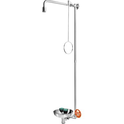 Notduschkombination PremiumLine, mit Sicherheits-Augendusche und Auffangbecken, für Wandmontage, Edelstahl B-SAFETY Notduschkombination PremiumLine, mit Sicherheits-Augendusche und Auffangbecken, für Wandmontage, Edelstahl B-SAFETY