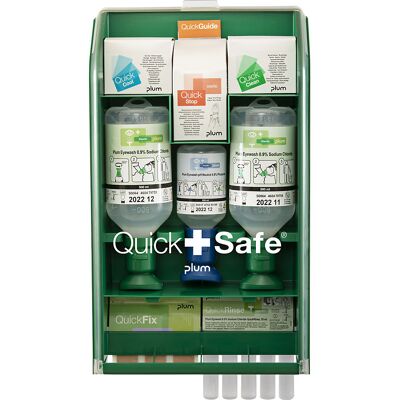Plum QuickSafe Erste-Hilfe-Station Komplett, Staubgeschützt Plum QuickSafe Erste-Hilfe-Station Komplett, Staubgeschützt
