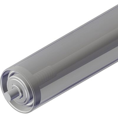 Stahl-Tragrolle, Rollen-Ø 50 mm, Federachse, Länge 300 mm Gura Stahl-Tragrolle, Rollen-Ø 50 mm, Federachse, Länge 300 mm Gura