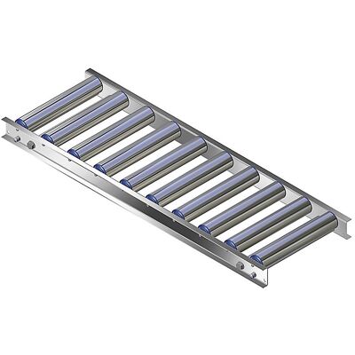 Leicht-Rollenbahn, Aluminiumrahmen mit Aluminiumrollen, Bahnbreite 300 mm, Achsabstand 100 mm, Länge 1 m Gura Leicht-Rollenbahn, Aluminiumrahmen mit Aluminiumrollen, Bahnbreite 300 mm, Achsabstand 100 mm, Länge 1 m Gura