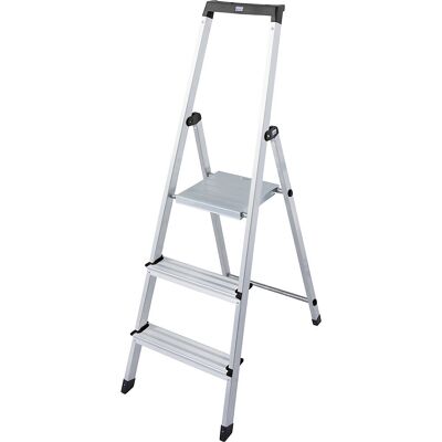 Stufen-Stehleiter, mit Sicherheitsplattform, 3 Stufen KRAUSE Stufen-Stehleiter, mit Sicherheitsplattform, 3 Stufen KRAUSE