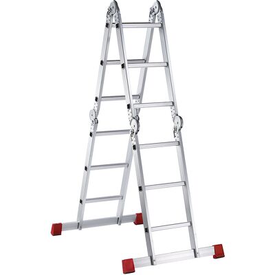 kaiserkraft Gelenkleiter EASY, Sprossenanzahl 4 x 3, klappbar kaiserkraft Gelenkleiter EASY, Sprossenanzahl 4 x 3, klappbar