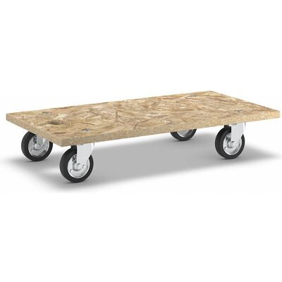 Transportroller aus OSB-Platte, VE 2 Stk, rechteckig, LxBxH 575 x 300 x 118 mm Wagner Transportroller aus OSB-Platte, VE 2 Stk, rechteckig, LxBxH 575 x 300 x 118 mm Wagner