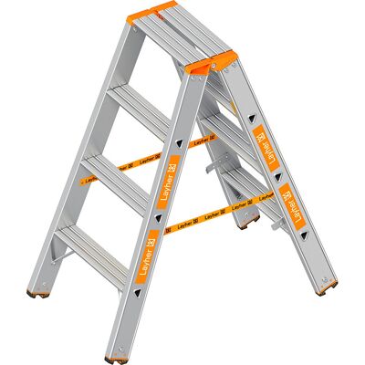 Layher Leiter - 2x4 Flache Stufen - Arbeitshöhe 2500mm Layher Leiter - 2x4 Flache Stufen - Arbeitshöhe 2500mm