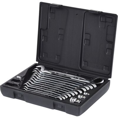 KS Tools GEARplus Ratschen-Schlüsselsatz - 72 Zähne, Chrom-Vanadium Stahl, 16 Teile KS Tools GEARplus Ratschen-Schlüsselsatz - 72 Zähne, Chrom-Vanadium Stahl, 16 Teile