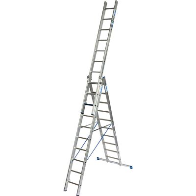 Profi-Vielzweckleiter STABILO + S, 3-teilig, Stufen/Sprossen-Kombination, 3 x 10 Stufen/Sprossen KRAUSE Profi-Vielzweckleiter STABILO + S, 3-teilig, Stufen/Sprossen-Kombination, 3 x 10 Stufen/Sprossen KRAUSE