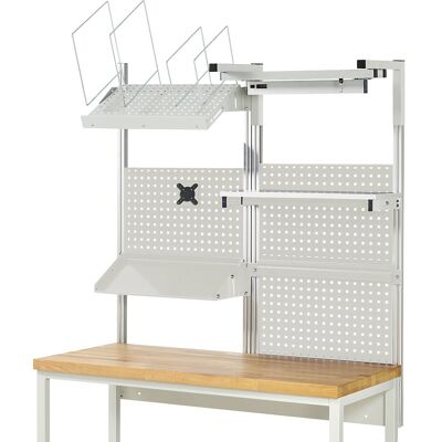 System-Aufbau-Komplettset 6, für Werkbank, Breite 1500 mm RAU System-Aufbau-Komplettset 6, für Werkbank, Breite 1500 mm RAU
