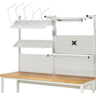 System-Aufbau-Komplettset 6, für Werkbank, Breite 2000 mm RAU System-Aufbau-Komplettset 6, für Werkbank, Breite 2000 mm RAU