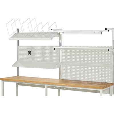 System-Aufbau-Komplettset 6, für Werkbank, Breite 3000 mm RAU System-Aufbau-Komplettset 6, für Werkbank, Breite 3000 mm RAU