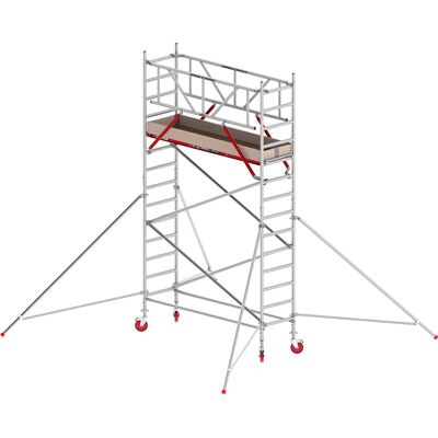 Fahrgerüst RS TOWER 41 schmal, Holzplattform, Länge 1,85 m, Arbeitshöhe 5,20 m Altrex Fahrgerüst RS TOWER 41 schmal, Holzplattform, Länge 1,85 m, Arbeitshöhe 5,20 m Altrex