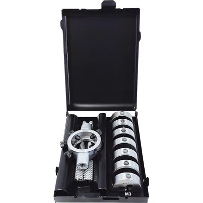 Schneideisen-Set HSS-G mit Schneideisenhalter, in Metallkassette, 8 Teile Projahn Schneideisen-Set HSS-G mit Schneideisenhalter, in Metallkassette, 8 Teile Projahn