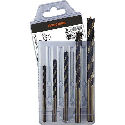 Holzbohrer-Set, mit 3 Schneiden, 5 Teile Projahn Holzbohrer-Set, mit 3 Schneiden, 5 Teile Projahn
