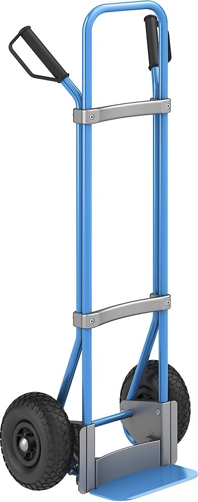 EUROKRAFTpro Sackkarre, blau Schaufel-BxT 280 x 140 mm, blau Luftbereifung, ab 5 Stk