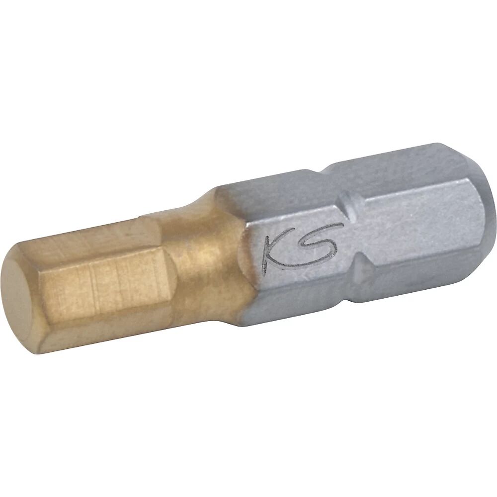 KS Tools 1/4'' TIN Bit Sechskant, VE 5 Stk 3 mm