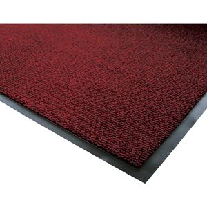 COBA Schmutzfangmatte für innen, Flor aus Polypropylen, Breite 1200 mm, pro lfd. m, schwarz / rot