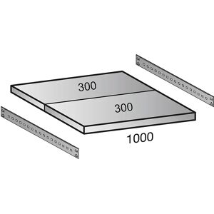 kaiserkraft Fachboden für Industriesteckregal, Bodenbreite 1000 mm, Tiefe 600 mm