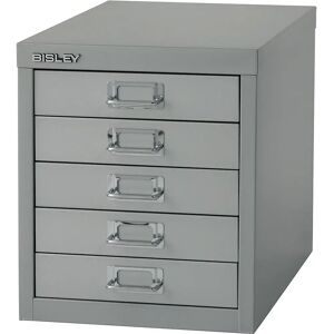 BISLEY MultiDrawer™ 39er Serie, DIN A4, 5 Schubladen, silber